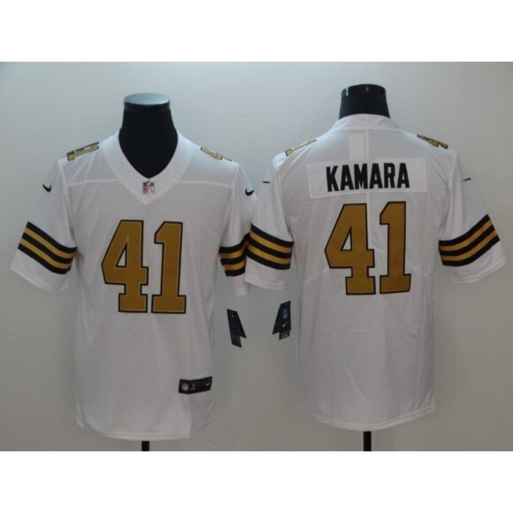 Mens Youths Kids Womens 41 Alvin Kamara White Vapor  Limited Jersey - Picture 2 of 2
